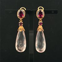 Earrings Woman in Gold Quarzo Cianfrone Gioielli OROR-81-198